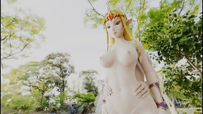 cgi video: Princess Zelda Thighjob