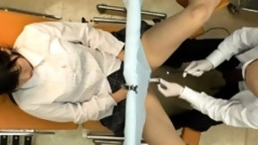 asian doctor video: Shy schoolgirl gets her pussy toyed and fucked by her doctor