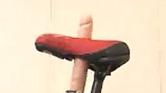 bicycle video: Super Horny Japanese Babe Reaches Orgasm Riding a Sybian Bicycle