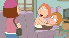 toon video: Family Guy XXX Cartoon - Lois Griffin & Meg Threesome