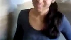 cute indian video: Smart Northindian Girl's Cute Huge Boobs Show