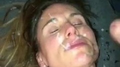 facial video: Cum on wifes face