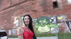 berlin video: Gesichtstattoo Schlampe wird von Modelscout geprankt