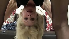 british stockings video: British granny Elaine works her old twat