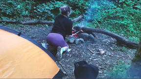 tent video: Real Sex in the forest. Fucked a tourist in a tent