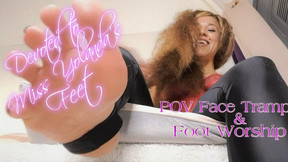 spandex video: Devoted to My Feet - Foot Worship and POV Face Trample