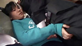 asian in public video: Schoolgirl Groped By Stranger In A Train