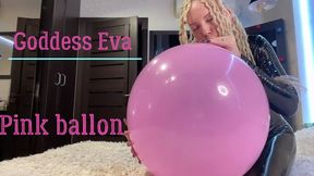 balloon video: Milf BIG TITS JOI pink balloon pop with long nails HD MP4