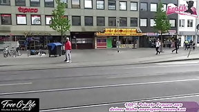 public sex video: Public creampie Sex with German amateur teen in Hanover