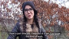 czech money video: Cute teen fucked in public for cash
