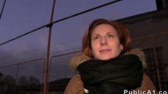 czech voyeur video: Czech redhead banging in the car in public