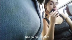 brazilian voyeur video: Manja Rola Gordita tarada no busao