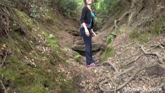 forest video: Milf fucked in the wood