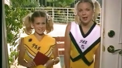 cheerleader video: Cheerleaders Kristi and Teri Starr threesome
