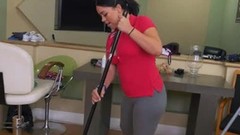 cuban video: Fat ass and big natural tits latina maid Kimmy Kush