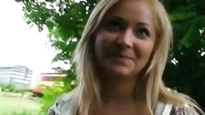 czech money video: Amateur Czech girl Lana nailed for money