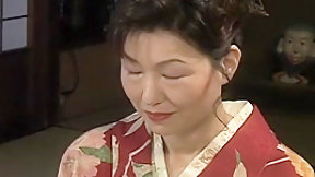 japanese bdsm video: An older hottie in a kimono getting into hardcore bondage