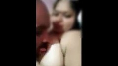 indian kissing video: Big boobs suman bhabhi with husband friend kissing part -4