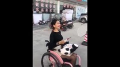 japanese extreme video: Gorgeous Japanese Paraplegic Supercut