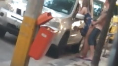 brazilian voyeur video: Flagra comeu gostoso no meio da rua