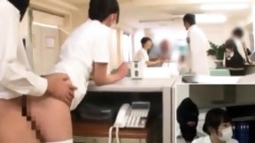 asian nurse video: Naughty Asian nurses seize the chance to enjoy hardcore sex
