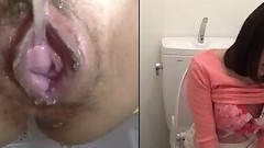 asian voyeur video: Weird asian masturbating