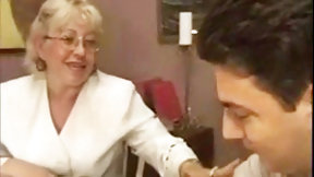 flirting video: Granny Teacher Flirts With Her Student