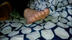 footjob video: The excelent homemade footjob ever. the most beautiful feet