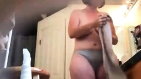 shower video: Filming my mom's house nudism