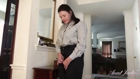 shy video: AuntJudys - Big Titted Old Bushy Amateur Joana is your new