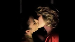 elevator video: Italian lesbian story in elevator