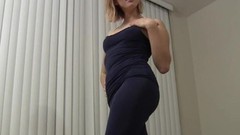 joi video: Stroke your cock to me in my skin tight yoga pants, JOI