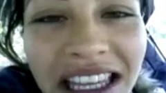 tunisian video: Happy Tunisian chick is sucking in a car