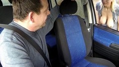 car video: Bitch with natural jugs