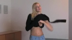 czech beauty video: Fakeagent busty blonde hair girl babe gets jizzed over in casting interview