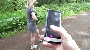 toys video: I play with my wife in the town Park of Lovense! Sex, squirt in public