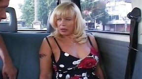 car video: Amazing German lady enjoys fucking in the car with a big cock