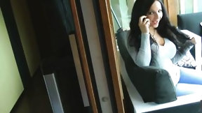 phone video: On the phone with her husband
