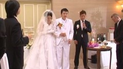 bride video: Japanese bride gets fucked by a few men after the ceremony