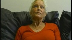 on her knees video: Granny amateur gets on her knees to suck cock and gets laid