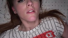 teen pov video: Hot teen Melody Finds Out if she has what it Takes for Porn