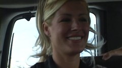 truck video: Blonde Rene was seduced and fucked in the truck
