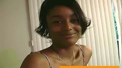 black teen video: Casting sex interview with cute Black Teen