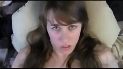 teen video: Naughty Stepcousin Gets her Hairy Pussy Fille up with Cum