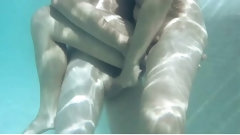underwater video: Hot massage and underwater sex