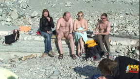 nudist video: Amareurs have sex at the real nude beach