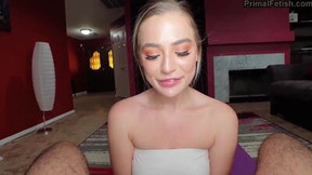 alluring video: POV alluring stepsister will gladly help her bro feel better by blowing his prick