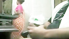 indian maid video: Man Doing Hj With Talking To Maid,she Also Watching