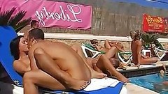 ibiza video: Massive Outdoor Voyeur Orgy in Ibiza
