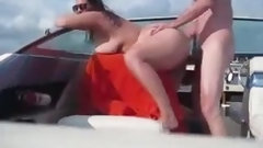 boat video: real boat sex MILF